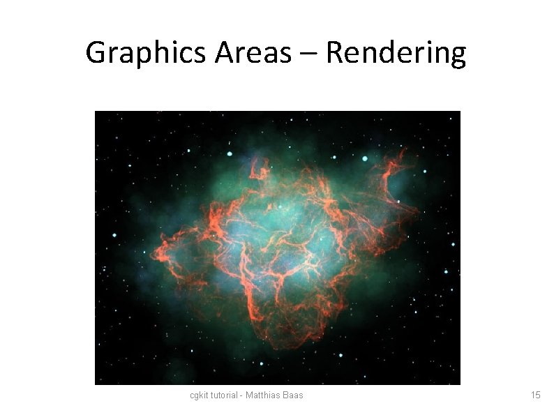 Graphics Areas – Rendering cgkit tutorial - Matthias Baas 15 