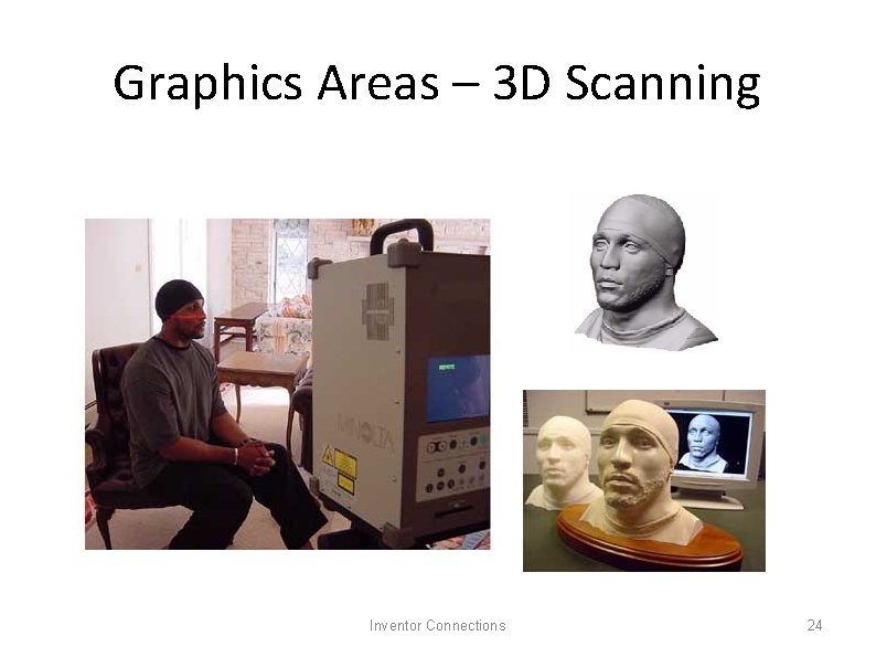 Graphics Areas – 3 D Scanning Inventor Connections 24 