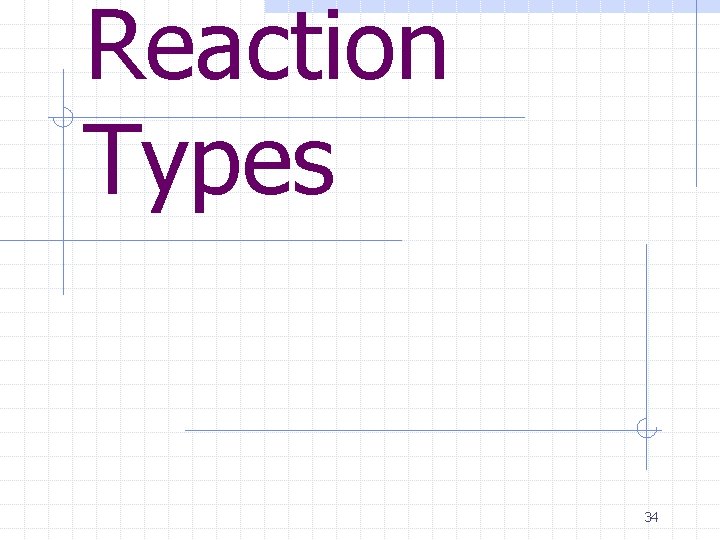 Reaction Types 34 