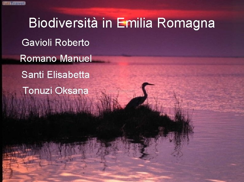 Biodiversità in Emilia Romagna Gavioli Roberto Romano Manuel Santi Elisabetta Tonuzi Oksana 