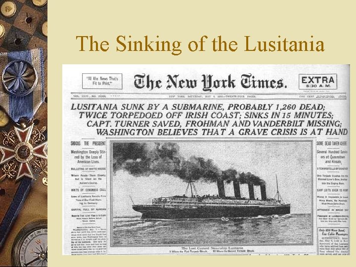 The Sinking of the Lusitania 