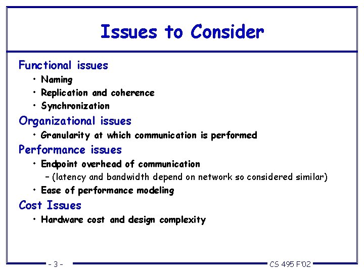 Implications for Programming Models Todd C Mowry CS