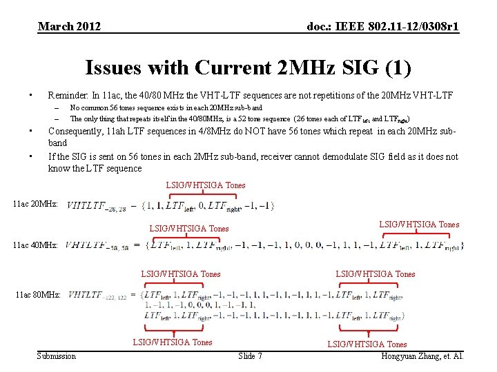 March 2012 doc. : IEEE 802. 11 -12/0308 r 1 Issues with Current 2