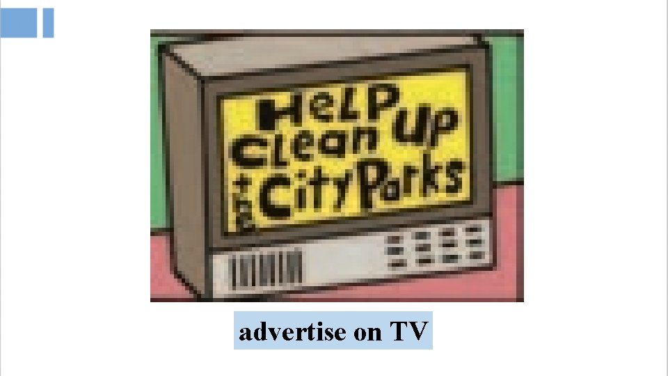 advertise on TV 
