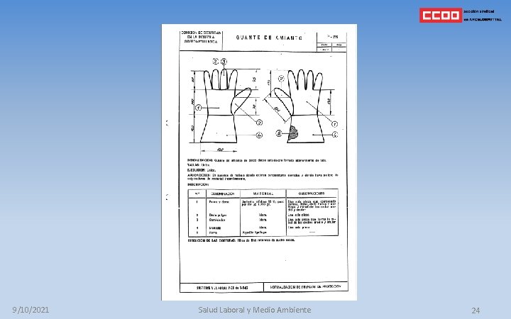 9/10/2021 Salud Laboral y Medio Ambiente 24 