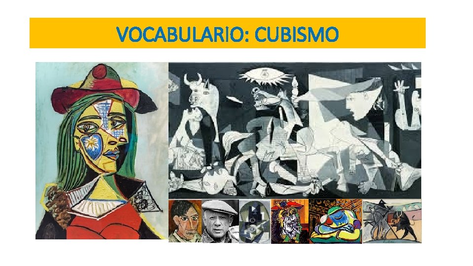 VOCABULARIO: CUBISMO 