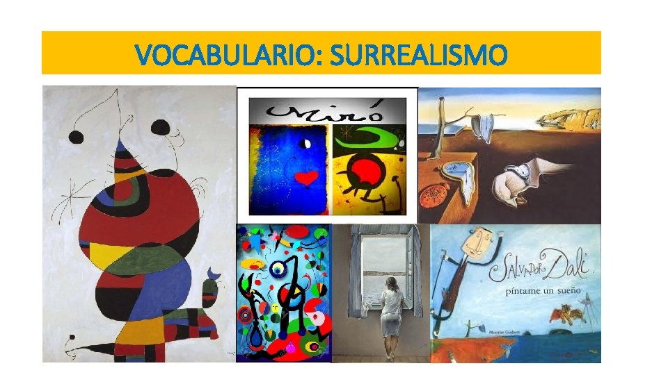 VOCABULARIO: SURREALISMO 