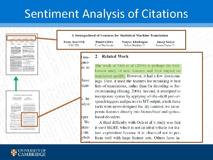 Sentiment Analysis of Citations 