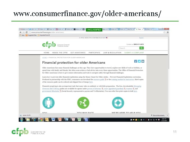 www. consumerfinance. gov/older-americans/ 11 