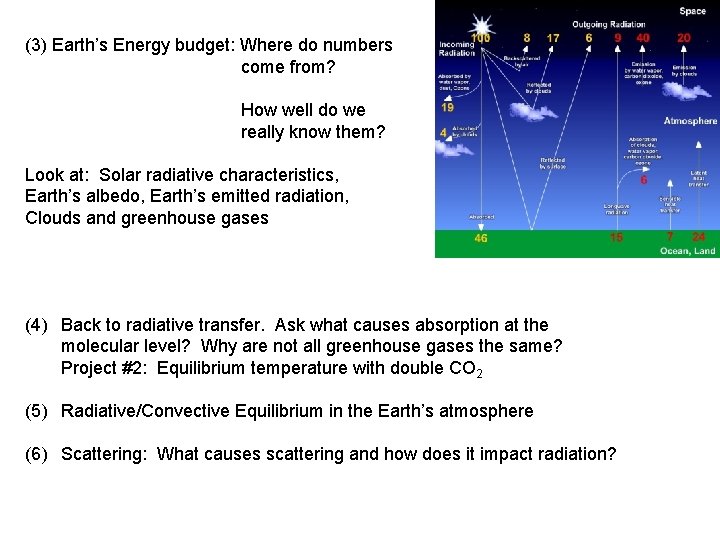 (3) Earth’s Energy budget: Where do numbers come from? How well do we really