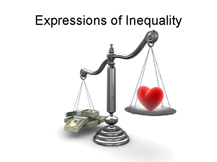 Expressions of Inequality 