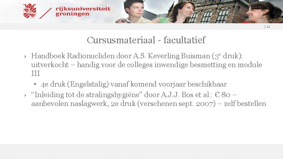 | 11 Cursusmateriaal - facultatief › Handboek Radionucliden door A. S. Keverling Buisman (3
