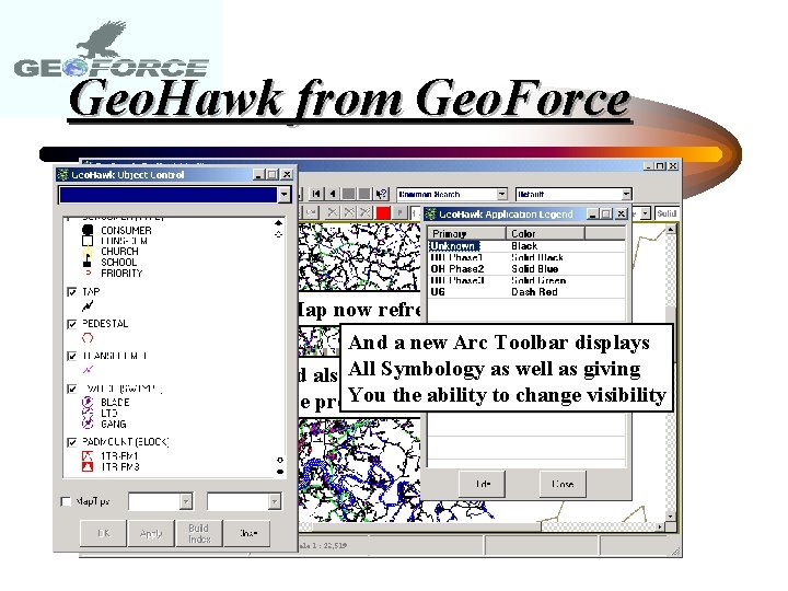 Geo. Hawk from Geo. Force The Map now refreshes to a new area And