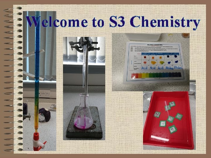 Welcome to S 3 Chemistry Welcome to S 3 Chemistry