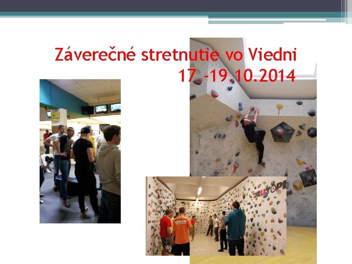 Záverečné stretnutie vo Viedni 17. -19. 10. 2014 