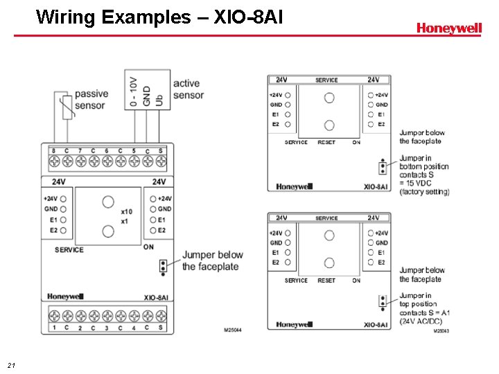 Wiring Examples – XIO-8 AI 21 