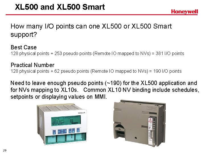 XL 500 and XL 500 Smart How many I/O points can one XL 500
