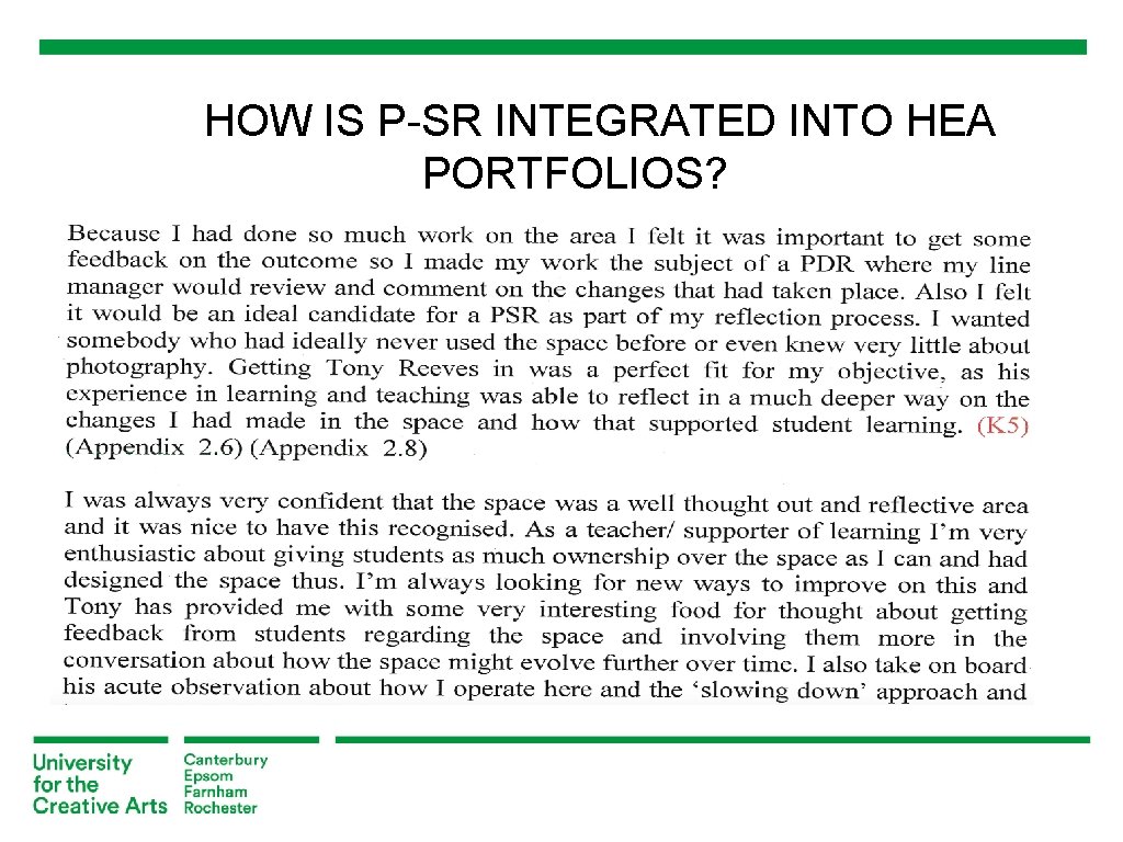 HOW IS P-SR INTEGRATED INTO HEA PORTFOLIOS? 