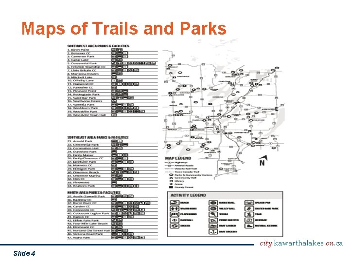 Maps of Trails and Parks city. kawarthalakes. on. ca Slide 4 