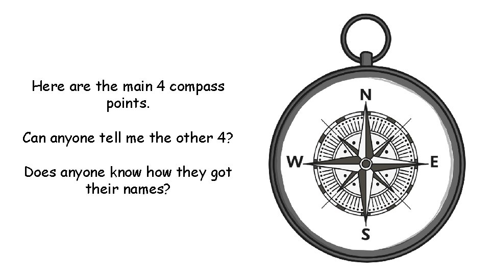 Here are the main 4 compass points. Can anyone tell me the other 4?