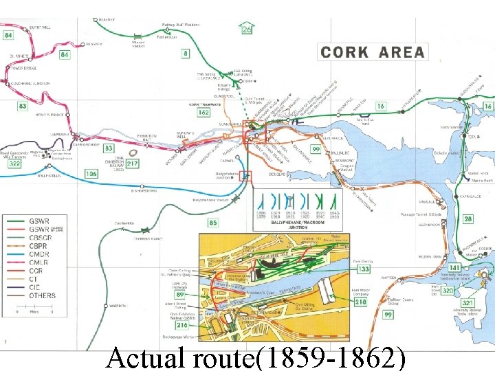 Actual route(1859 -1862) 