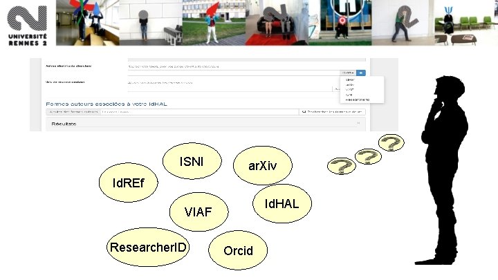 ISNI ar. Xiv Id. REf Id. HAL VIAF Researcher. ID Orcid 