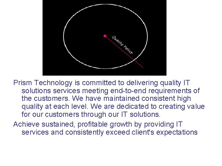 Prism Technology is committed to delivering quality IT solutions services meeting end-to-end requirements of