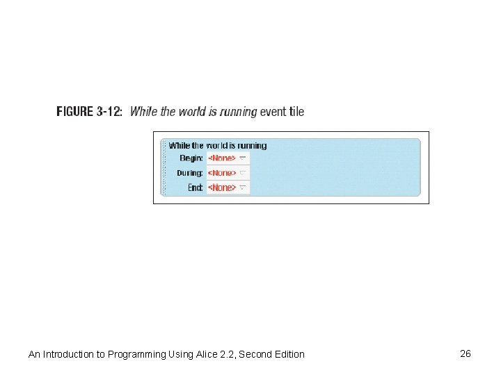 An Introduction to Programming Using Alice 2. 2, Second Edition 26 