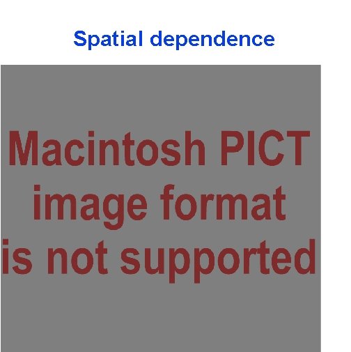 Spatial dependence 