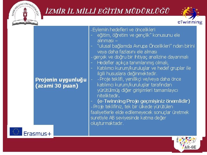 İZMİR İL MİLLİ EĞİTİM MÜDÜRLÜĞÜ - Eylemin hedefleri ve öncelikleri - eğitim, öğretim ve