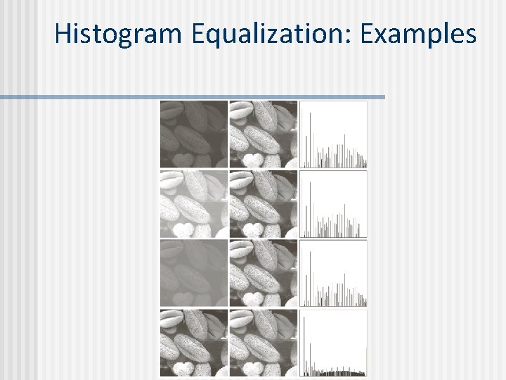 Histogram Equalization: Examples 