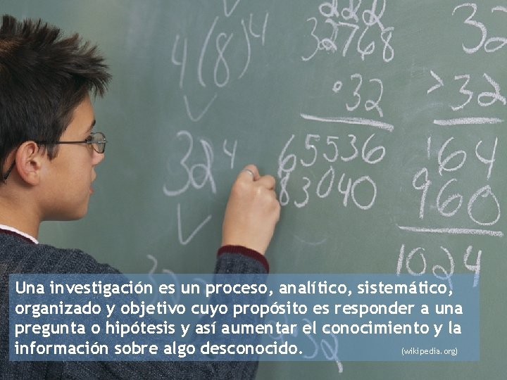 Una investigación es un proceso, analítico, sistemático, organizado y objetivo cuyo propósito es responder