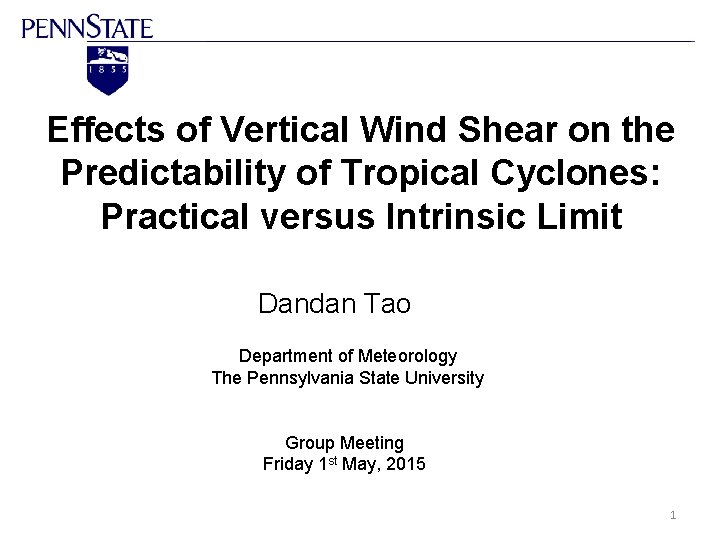Effects of Vertical Wind Shear on the Predictability of Tropical Cyclones: Practical versus Intrinsic