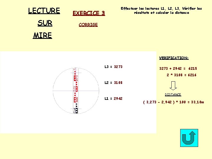 LECTURE EXERCICE 3 SUR CORRIGE Effectuer les lectures L 1, L 2, L 3,