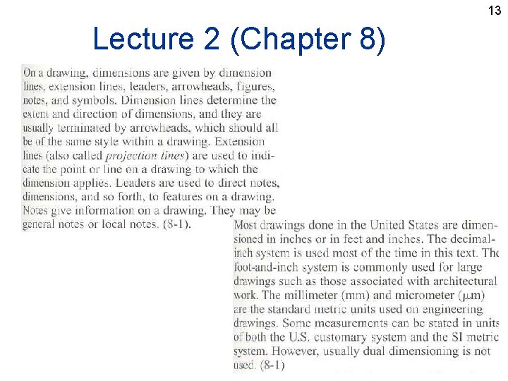 13 Lecture 2 (Chapter 8) 
