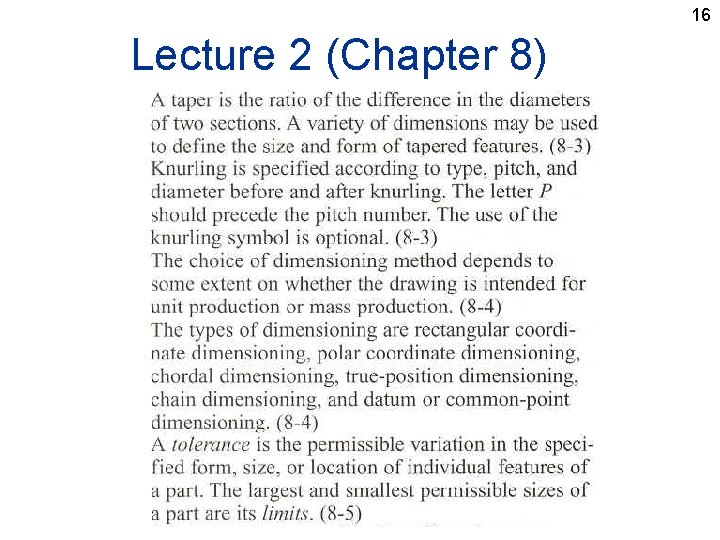 16 Lecture 2 (Chapter 8) 