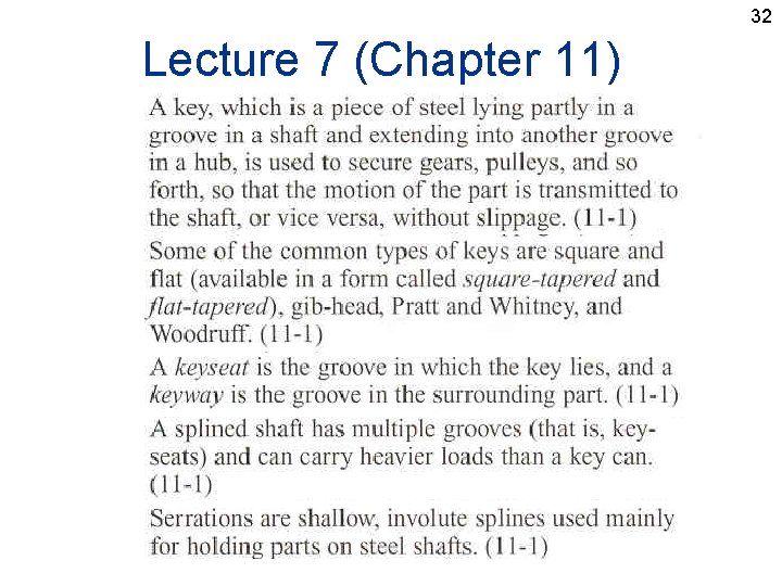 32 Lecture 7 (Chapter 11) 