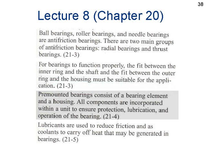 38 Lecture 8 (Chapter 20) 