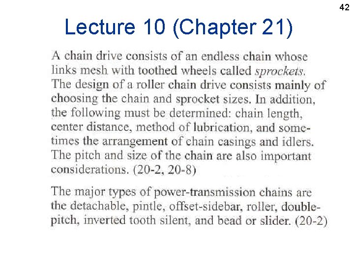 42 Lecture 10 (Chapter 21) 