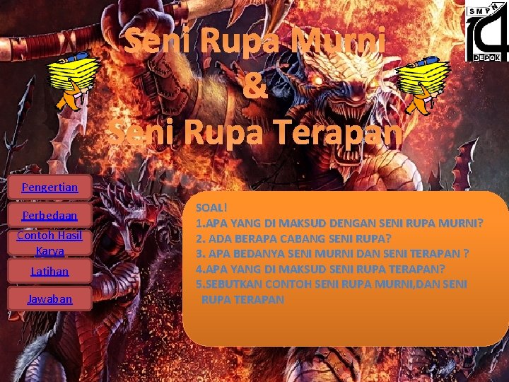 Seni Rupa Murni & Seni Rupa Terapan Pengertian Perbedaan Contoh Hasil Karya Latihan Jawaban