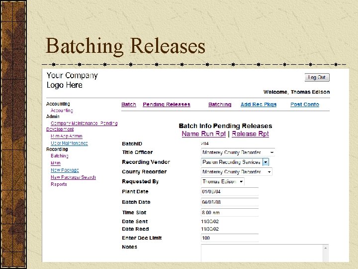 Batching Releases 