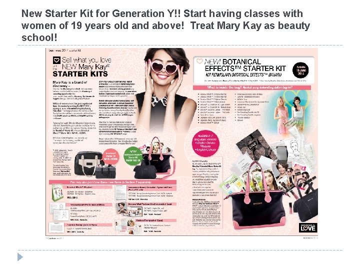 New Starter Kit for Generation Y!! Start having classes with women of 19 years