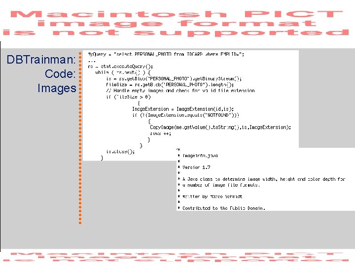 DBTrainman: Code: Images 
