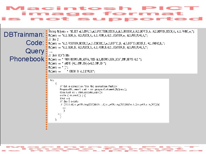 DBTrainman: Code: Query Phonebook 