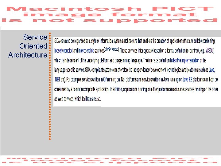 Service Oriented Architecture 