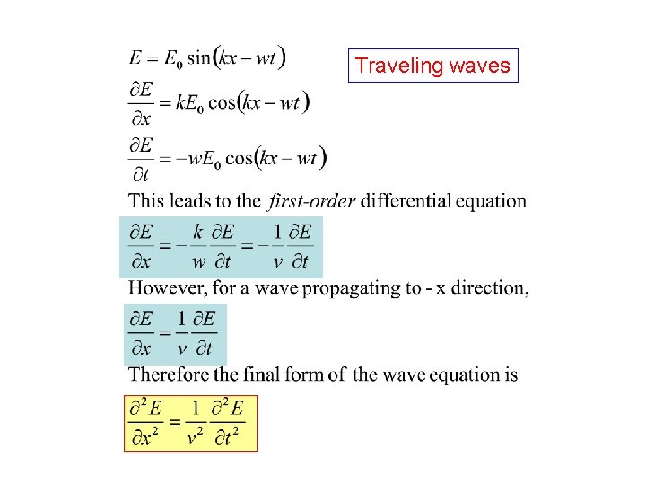 Traveling waves 