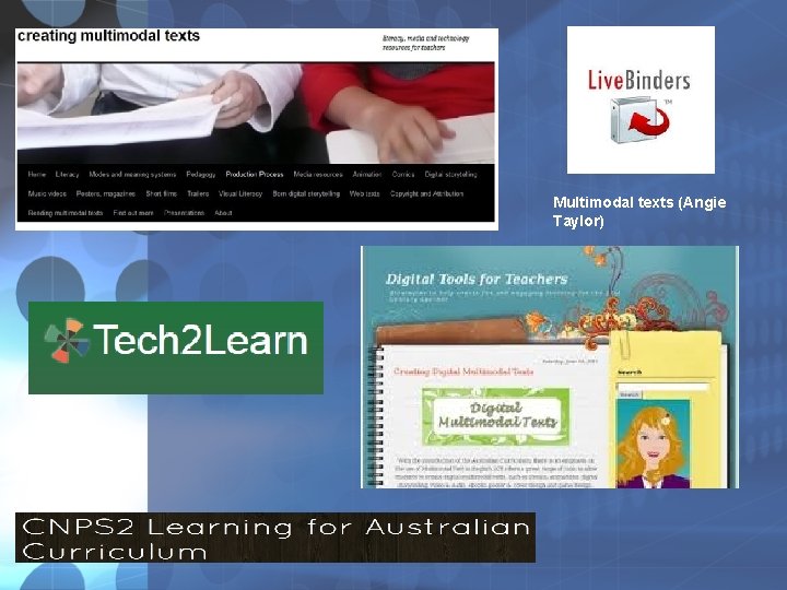 Multimodal texts (Angie Taylor) Multimodal texts (Angie Taylor)