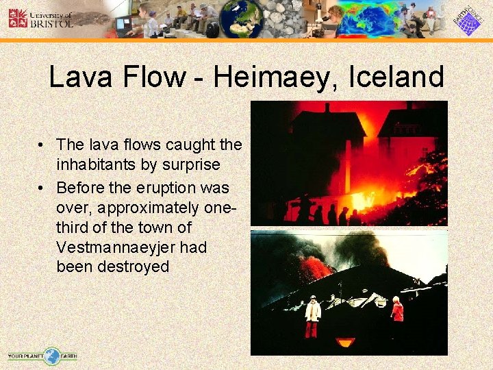 Lava Flow - Heimaey, Iceland • The lava flows caught the inhabitants by surprise