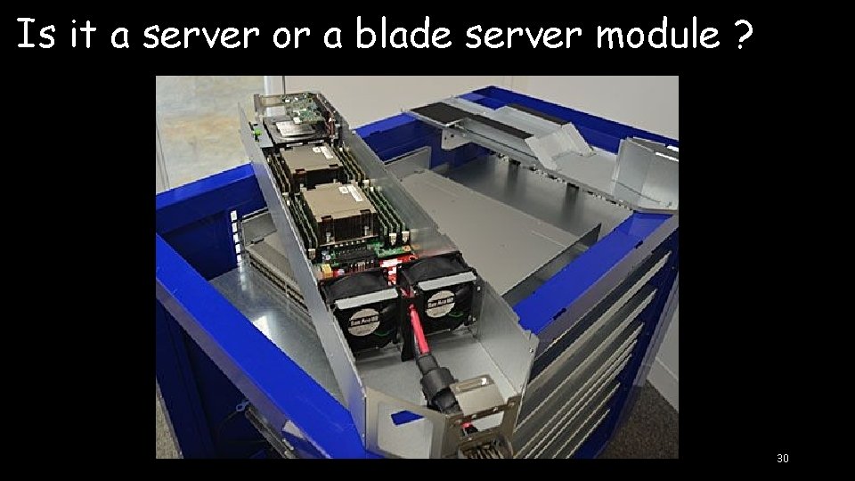 Is it a server or a blade server module ? 30 