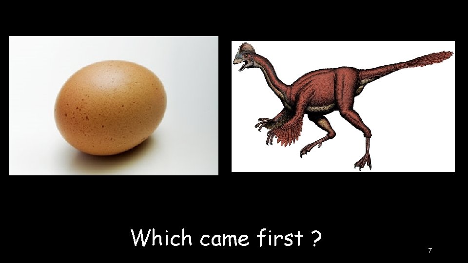 Which came first ? 7 